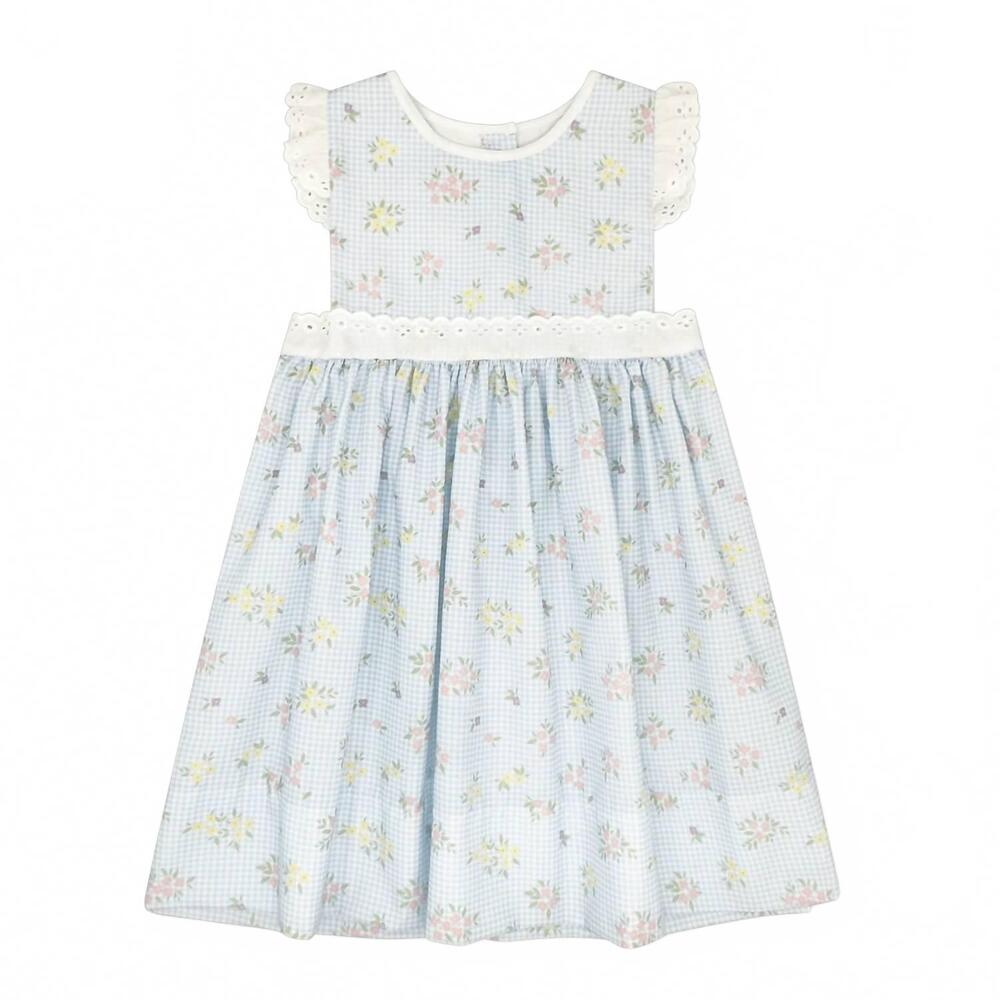 NEW LULLABY SET kids pinafore dress in spring time blooms